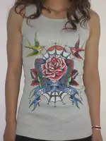 t shirt ed hardy 2012 style women center flower,ed hardy fr